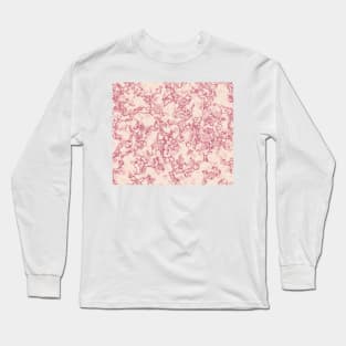 Carnation pink marble shimmer Long Sleeve T-Shirt